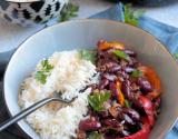 Chili con carne et son riz long grain