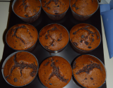Muffins au chocolat à déguster chaud ou froid