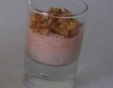 Verrine croustillante au jambon et à la mousse de tomates