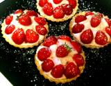 Tarte aux fraises aérienne