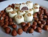 Chocolat blanc cœur praliné noisette