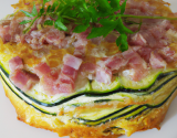 Cake courgette chèvre et jambon