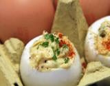 Deviled eggs au roquefort