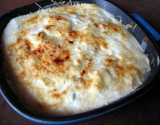 Gratin dauphinois au fromage blanc et courgettes