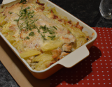 Gratin de poulet aux pommes de terre et fourme