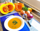 Potage potiron-pomme au curry