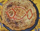 Tarte au thon, au crabe et aux aubergines