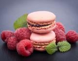 Les macarons à la framboise