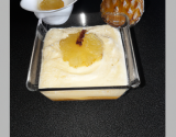 Ananas caramélisé et mousse de coco