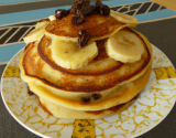 Pancakes banane et rhum-raisins originaux