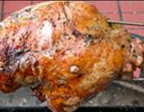 Tranche de gigot d'agneau au barbecue