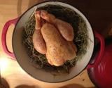 Poulet en cocotte de foin