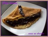 Crêpe banane sauce au chocolat