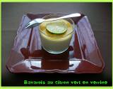 Bavarois au citron vert en verrine