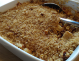 Crumble de bar au cumin