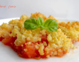 Crumble tomates & chèvre frais