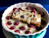 Gratin de cerises aux amandes maison