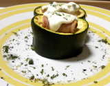 Courgette farcie au boursin