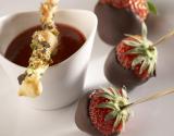 Fraisy Pops, Coulis de fraises et Sacristains aux Pistaches