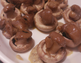 Bouchées de champignons au Saint-Agur