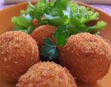 Croquettes au crabe, boule