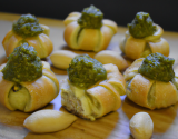 Mini pâtes et pesto frais