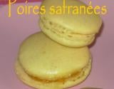 Macarons poires safranées