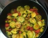 Courgettes au chorizo