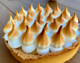 Tarte crème citron-amande et meringue légère