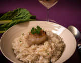 Risotto de Saint-Jacques au vin blanc