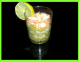 Verrine guacamole surimi