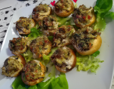 Champignons farcis au crabe