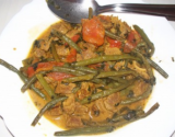 Gigot d'agneau aux haricots verts