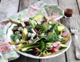 Salade aux asperges vertes et à la Fourme d'Ambert