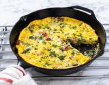 Frittata aux épinards et au jambon