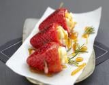 Brochettes fraises miel-romarin au Pouligny Saint-Pierre