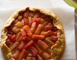 Galette pommes rhubarbe