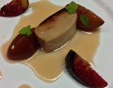 Foie gras poêlé aux litchis