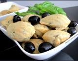 Madeleines olives noires et basilic