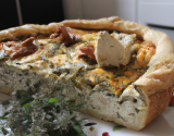 Tourte au crottin de chèvre