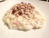 Risotto poire, roquefort et noisettes