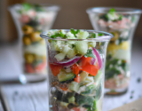 Salade crétoise en verrine