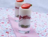 Cheesecake mousse à la fraise et au thé vert matcha