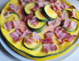 Clafoutis de courgettes au jambon