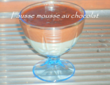 Fausse mousse aux chocolats facile