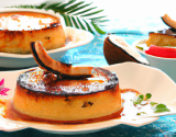 Flan grillé à la noix de coco