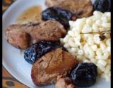 Filet mignon aux pruneaux et sa sauce au vin blanc