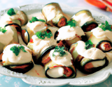 Paupiettes d'aubergines à la mozzarella