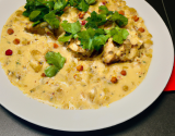 Poulet lentilles au lait de coco