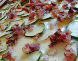 Gratin de courgettes et lardons facile